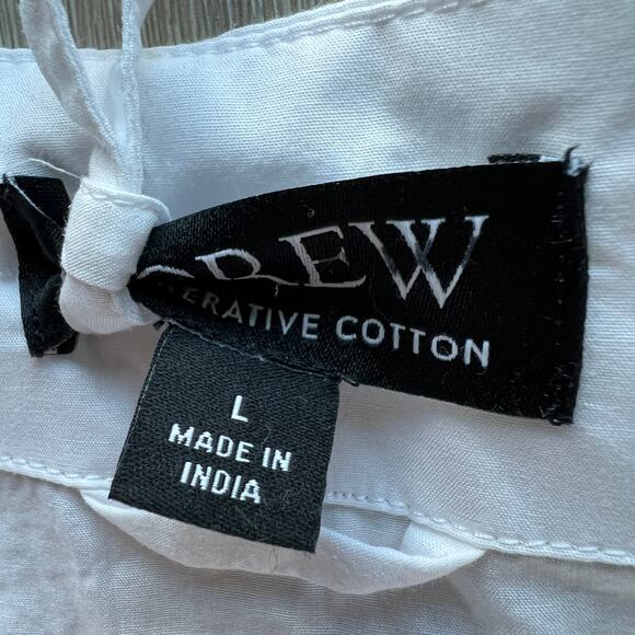 J Crew Flawed Ciel Top Womens Large White FLAWS - Picture 2 of 15